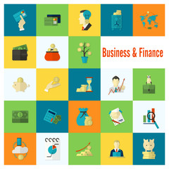 Business and Finance Icon Set