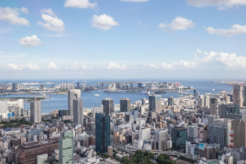 東京タワーからの眺め（東京湾方面）