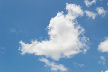 Naklejka na ściany i meble Cloud with blue sky background texture