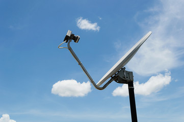 satellite dish on sky background