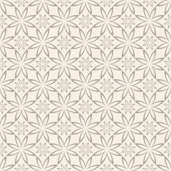 Abstract Seamless geometric floral pattern
