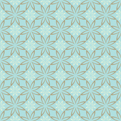 Abstract Seamless geometric floral pattern