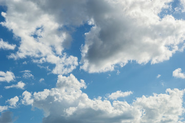 Cloudy and blue sky background