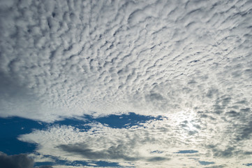 Beautiful morning cloudy sky