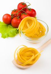 Tomatoes, leaf and paste isolated on a white 