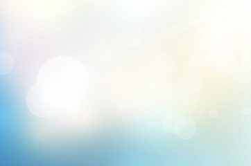 Sunlight and soft pastel color abstract background.