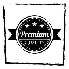premium label design with black and white color suitable for branding your product