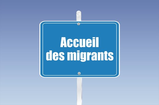 panneau accueil de migrants 17092015