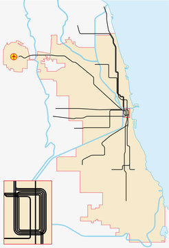 chicago subway map
