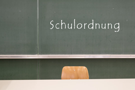 Schulordnung Tafelbild