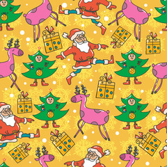 Fototapeta premium Vector Christmas pattern