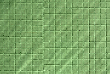 Fototapeta premium Green brick and plaster wall texture.