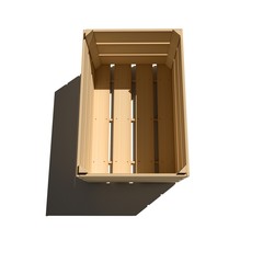 Empty wooden box