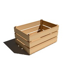 Empty wooden box