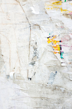 Abstract Grunge Background with Old Torn Posters