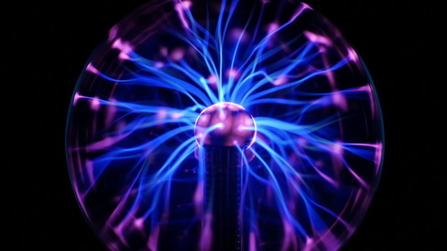 Tesla Coil - Electrical Plasma Arcs and Rays (Loop)