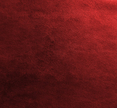 Red leather texture closeup, useful as background