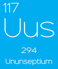 Informative Illustration of the Periodic Element - Ununseptium