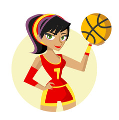jugadora de baloncesto