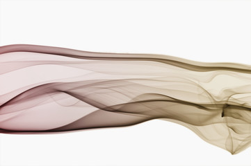 Real abstract smoke on white background