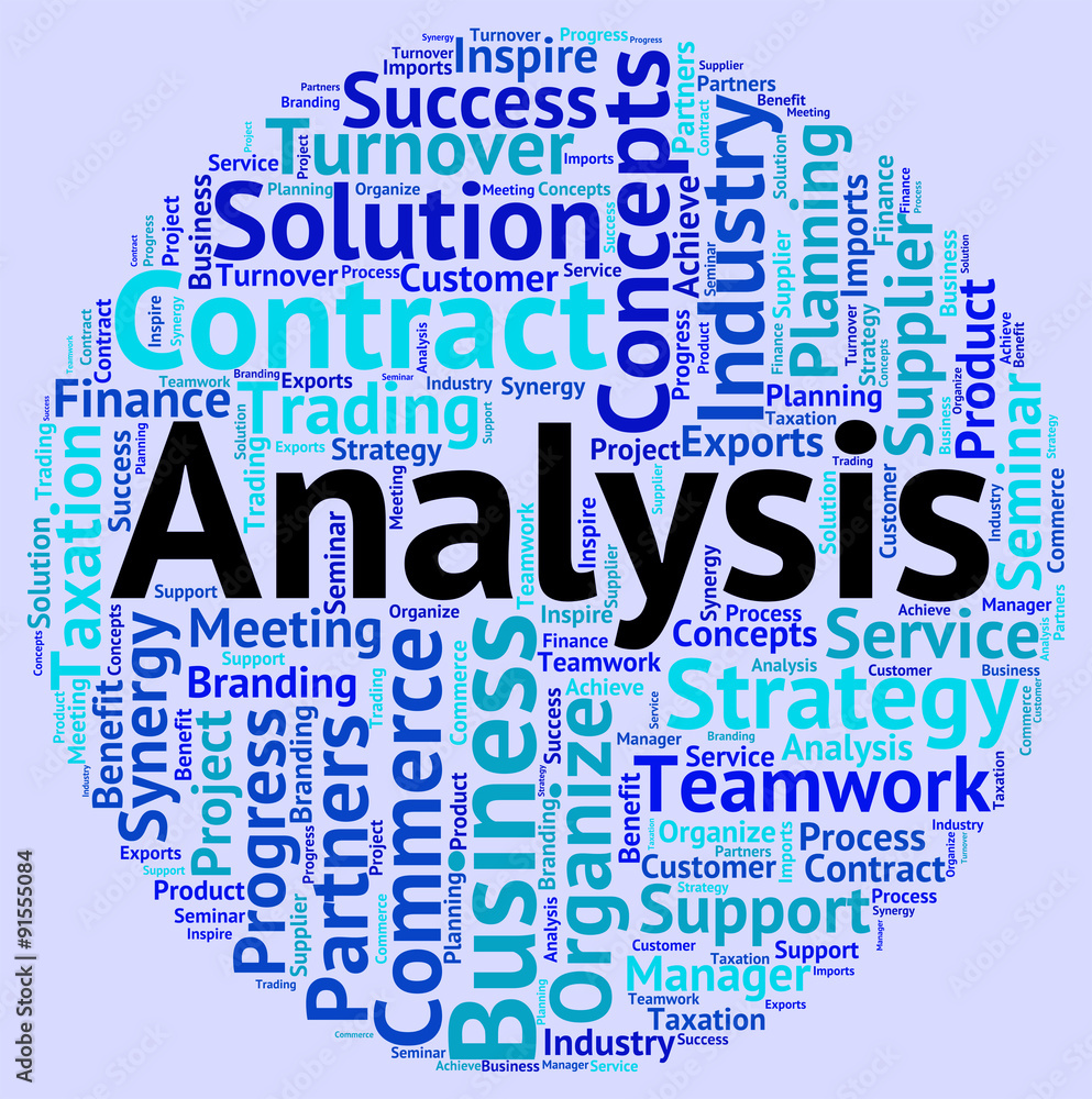 Poster analysis word shows data analytics and words