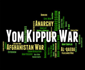 Yom Kippur War Shows Arab States And Israeli