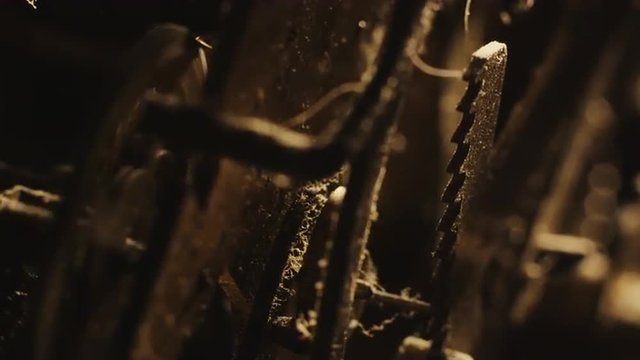 Old Clock Gears Mechanism