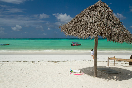 paje beach on the eastern side of zanzibar