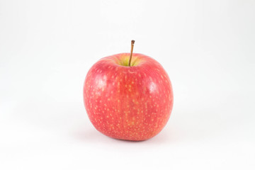 red apple with white background