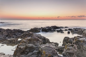 Рассвет в море