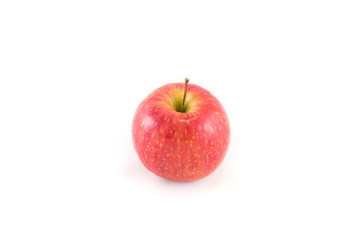 red apple with white background