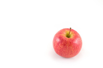 red apple with white background