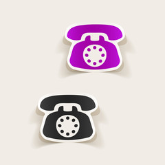 realistic design element: telephone