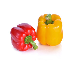 Bell peppers isolated on white background