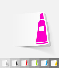 realistic design element. cosmetic cream