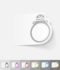 realistic design element. ring