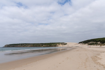Fototapeta na wymiar Playas de Bolonia en la costa de Tarifa, Cádiz