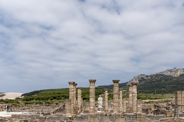restos arqueológicos de la antigua ciudad Romana de Baelo Claudia en Tarifa, Cádiz, Andalucía
