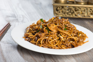 Fried Penang Char Kuey Teow which is a popular noodle dish in Ma