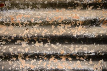 A rusty corrugated iron metal texture