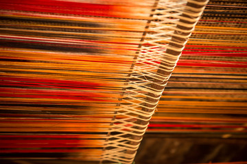 Silk on the loom