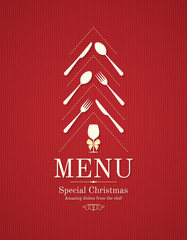Special Christmas festive menu design - 91562897