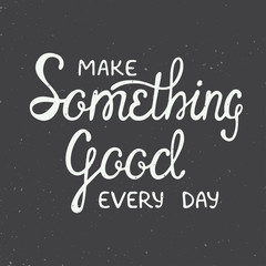 Make something good every day in vintage style