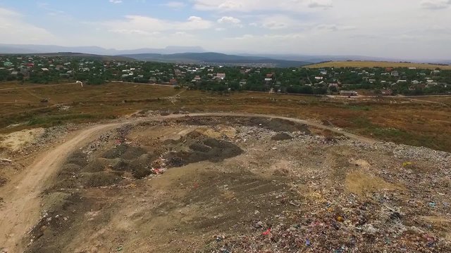 Huge Urban Waste Dump At Suburb In Ukraine