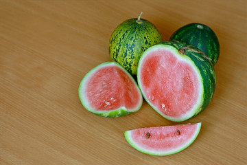 Watermelons and cantaloupe