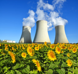 Nuclear power plant Temelin in Czech Republic, Europe