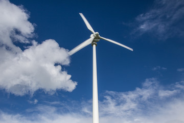 german windrad with cloudscape