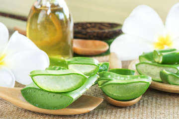Aloe Vera for skin treatment and use in spa for skin care