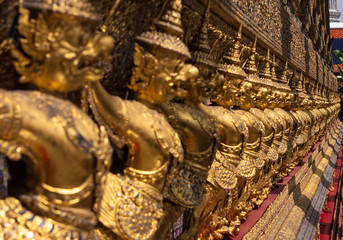 Nahaufnahme einer Tempelverzierung