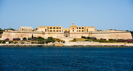 Fototapeta premium view on Valletta from sea